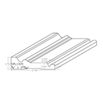 3/4" x 2.718" F/J Primed Poplar Custom Casing - SPL1305