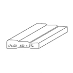 0.650" x 2-7/16" F/J Primed Poplar Custom Casing - SPL132