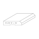 3/4" x 3-1/2" F/J Primed Poplar Custom Casing - SPL1330