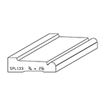 3/4" x 2-1/2" Natural Alder Custom Casing - SPL133