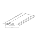 0.690" x 2.240" F/J Primed Poplar Custom Casing - SPL1345