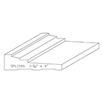 1-1/16" x 4" Natural Alder Custom Casing - SPL1346