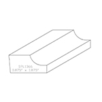 7/8" x 1-7/8" F/J Primed Poplar Custom Casing - SPL1366