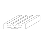 3/4" x 3-1/4" F/J Primed Poplar Custom Casing - SPL1372