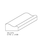 0.740" x 1.438" Natural Alder Custom Casing - SPL1376