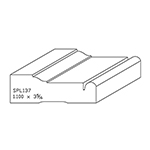 1.100" x 3-5/16" Hickory Custom Casing - SPL137