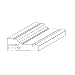 1" x 2-1/2" F/J Primed Poplar Custom Casing - SPL1383