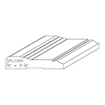 3/4" x 3-1/2" F/J Primed Poplar Custom Casing - SPL1389