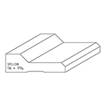 1-1/8" x 3-11/16" Natural Alder Custom Casing - SPL138