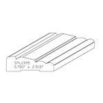 0.780" x 2.515" Poplar Custom Casing - SPL1395