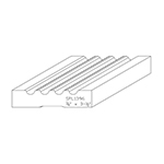 3/4" x 3-1/2" F/J Primed Poplar Custom Casing - SPL1396