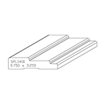 3/4" x 3-1/4" F/J Primed Poplar Custom Casing - SPL1400