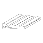 0.730" x 2.995" F/J Primed Poplar Custom Casing - SPL1402