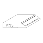 3/4" x 3-1/2" Natural Alder Custom Casing - SPL1403