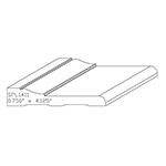 3/4" x 4-1/8" F/J Primed Poplar Custom Casing - SPL1411