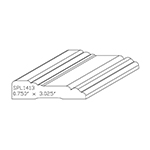 3/4" x 3.025" F/J Primed Poplar Custom Casing - SPL1413