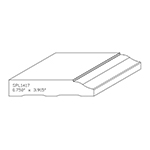 3/4" x 3.915" F/J Primed Poplar Custom Casing - SPL1417