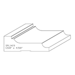 1-1/2" x 4-1/2" Natural Alder Custom Casing - SPL1423