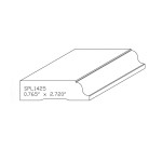 0.765" X 2.72" F/J Primed Poplar Custom Casing