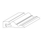 0.813" X 3" F/J Primed Poplar Custom Casing