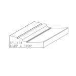 1.045" X 3" F/J Primed Poplar Custom Casing