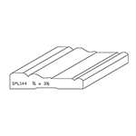 3/4" x 3-1/2" Natural Alder Custom Casing - SPL144