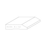 3/4" X 3-1/2" F/J Primed Poplar Custom Casing