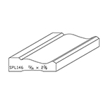 11/16" x 2-3/8" Poplar Custom Casing - SPL146