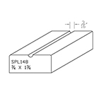 3/4" x 1-3/4" Natural Alder Custom Casing - SPL148