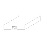 3/4" X 3-1/2" F/J Primed Poplar Custom Casing