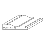 3/4" x 3-1/2" F/J Primed Poplar Custom Casing - SPL153