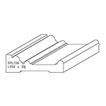 1.050" x 3-1/2" Poplar Custom Casing - SPL156