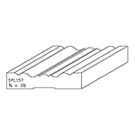 3/4" x 3-1/2" F/J Primed Poplar Custom Casing - SPL157