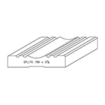 0.780" x 3-7/8" White Oak Custom Casing - SPL170