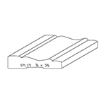 3/4" x 3-1/4" F/J Primed Poplar Custom Casing - SPL171