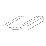 3/4" x 3-1/2" Poplar Custom Casing - SPL177