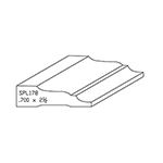 0.700" x 2-1/2" F/J Primed Poplar Custom Casing - SPL178