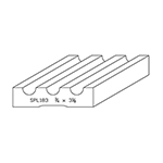 3/4" x 3-1/8" F/J Primed Poplar Custom Casing - SPL183