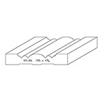 0.785" x 4-9/16" F/J Primed Poplar Custom Casing - SPL186