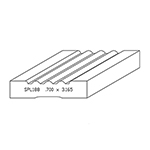 0.700" x 3.165" Natural Alder Custom Casing - SPL188