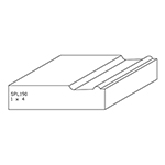 1" x 4" F/J Primed Poplar Custom Casing - SPL190