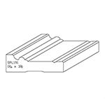 1-1/16" x 3-1/2" Hickory Custom Casing - SPL191