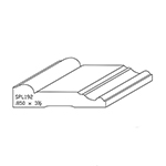 0.850" x 3-1/2" F/J Primed Poplar Custom Casing - SPL192