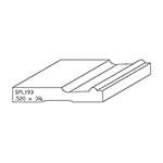 0.520" x 3-1/4" F/J Primed Poplar Custom Casing - SPL193