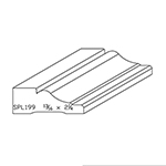 13/16" x 2-1/4" F/J Primed Poplar Custom Casing - SPL199