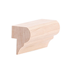 Hard Maple Chair Rail Wainscote Cap B405