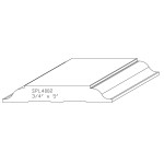 3/4" X 5" F/J Primed Poplar Custom Chair Rail