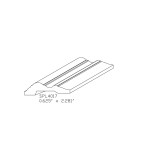 5/8" X 2.281" F/J Primed Poplar Custom Chair Rail