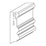 1.027" x 3.400" Character Grade White Oak Custom Chair Rail - SPL407