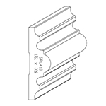 1-1/16" x 3-1/2" Finger Jointed Primed Poplar Custom Chair Rail - SPL410